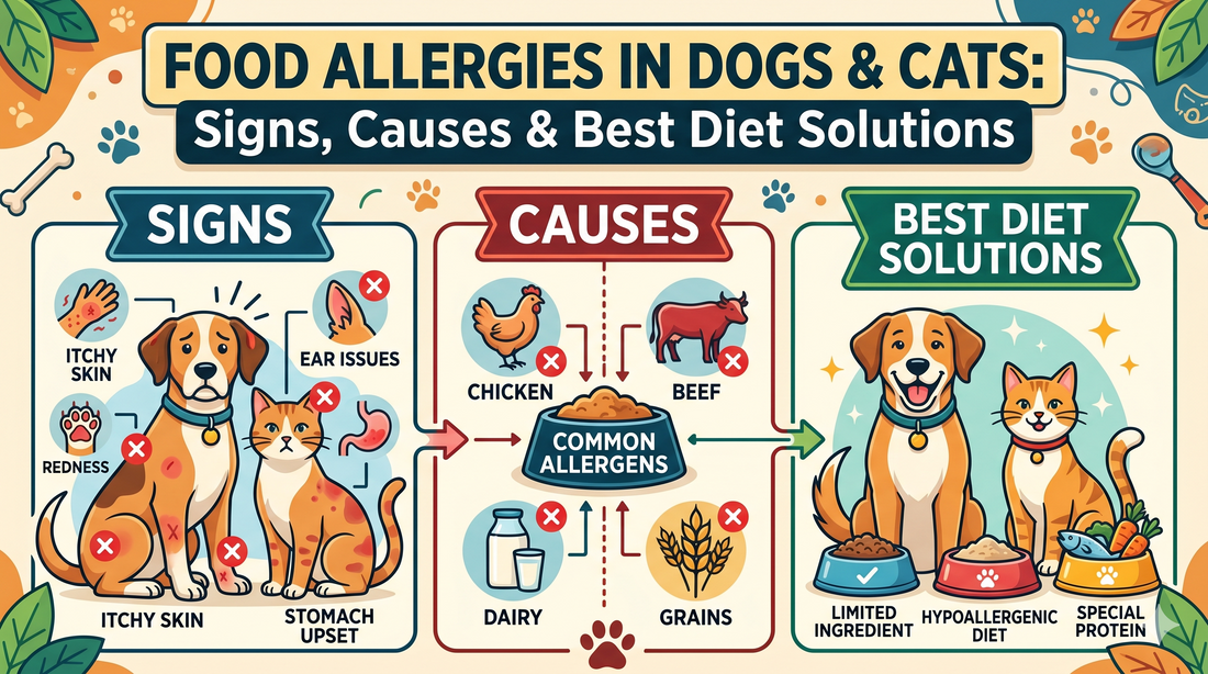Food Allergies in Dogs & Cats: Signs, Causes & Best Diet Solutions - Wuuff&Meow