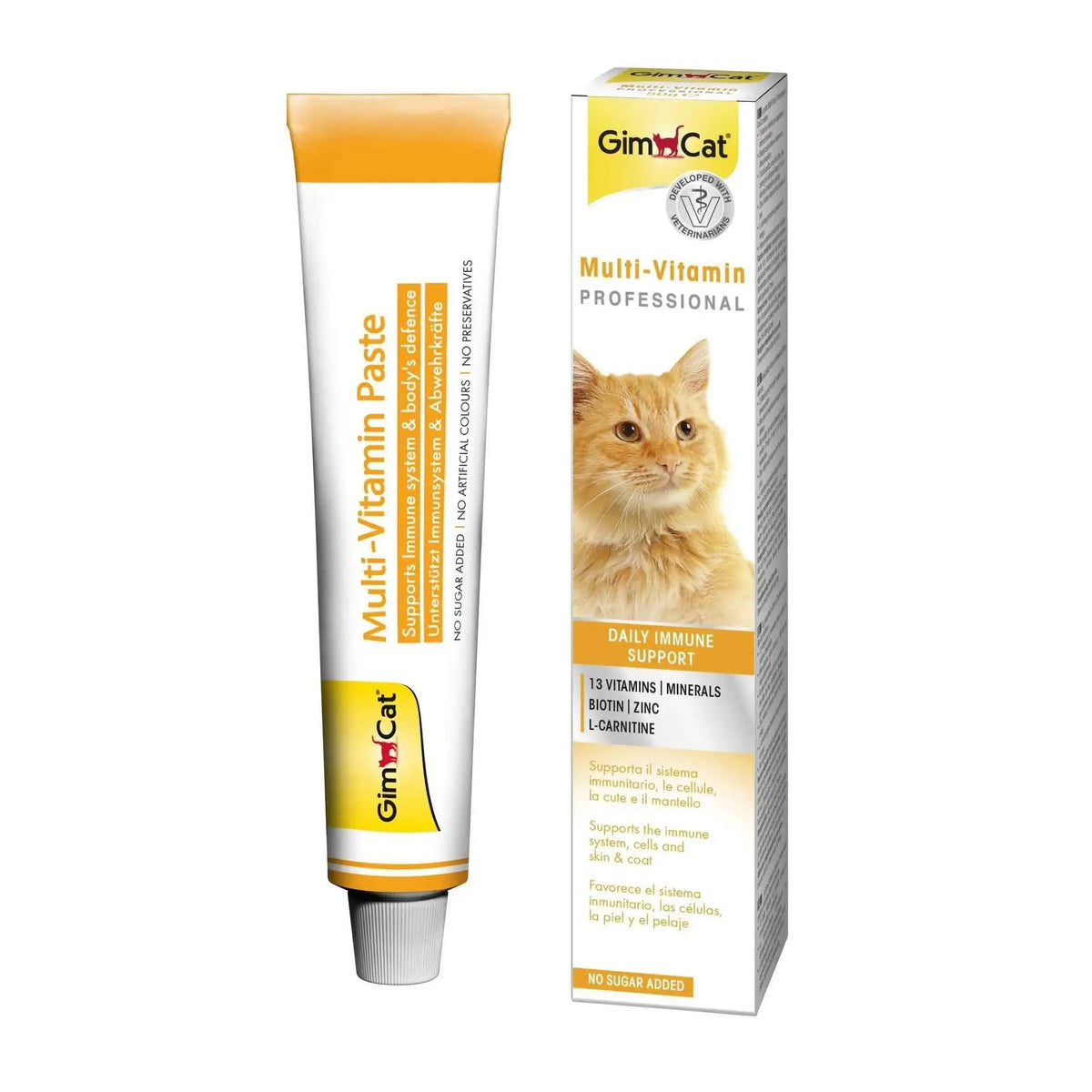 GimCat Multi-Vitamin Paste for Cats | Daily Multivitamin & Immune Support