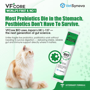 VFCore BIO — Postbiotic Gut & Immune Supplement for Cats | 12g Lickable Sachet