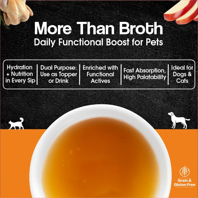 K9 Immune, Hydration & Digestive Support Fresh Bone Broth For Dogs