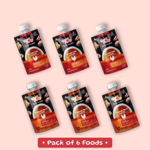Bone Broth Dog Food Topper Trial Pack | 100% Natural & Zero Preservatives | Pack of 6