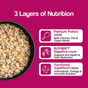 Chicken Rice & Veggies Fresh Dog Food - Zero Preservatives