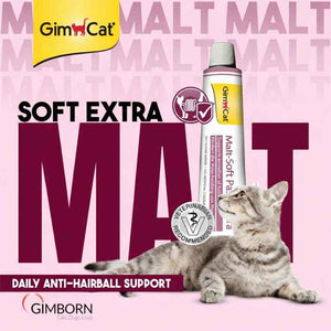 Wuuff&Meow GimCat Malt-Soft Extra for Cats | Supports Hairball Reduction & Smooth Digestion