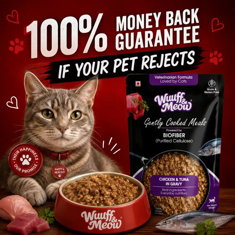 Chicken & Tuna in Gravy Fresh Cat Food - Zero Preservatives