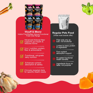 Chicken Combo Dog Food Trial Pack (Chicken Rice & Veggies | Chicken Pumpkin With Vegetables) 2+2