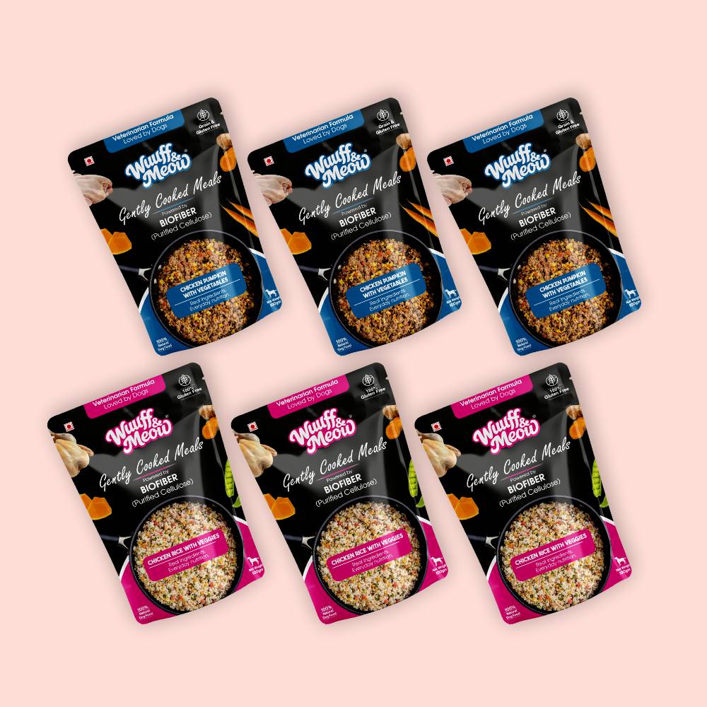 Chicken & Veggies Dog Food Trial Pack (Chicken Rice & Veggies | Chicken Pumpkin) 3+3