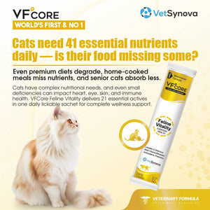 VFCore Feline Vitality — Complete Daily Multivitamin for Cats | 12g Lickable Sachet