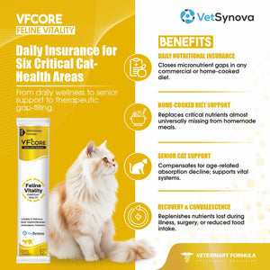 VFCore Feline Vitality — Complete Daily Multivitamin for Cats | 12g Lickable Sachet