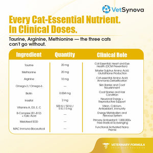 VFCore Feline Vitality — Complete Daily Multivitamin for Cats | 12g Lickable Sachet
