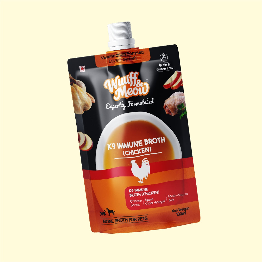 K9 Immune Chicken Broth for Cats & Dogs 100 G - Expertly Formulated