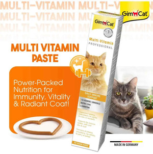GimCat Multi-Vitamin Paste for Cats | Daily Multivitamin & Immune Support