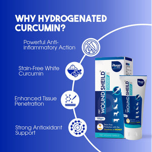 PBT Wound Shield Ointment with Hydrogenated Curcumin – Antimicrobial & Anti-Inflammatory