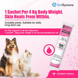 VFCore SK — Triple Omega 3.6.9 Skin & Coat Supplement for Cats | 12g Lickable Sachet