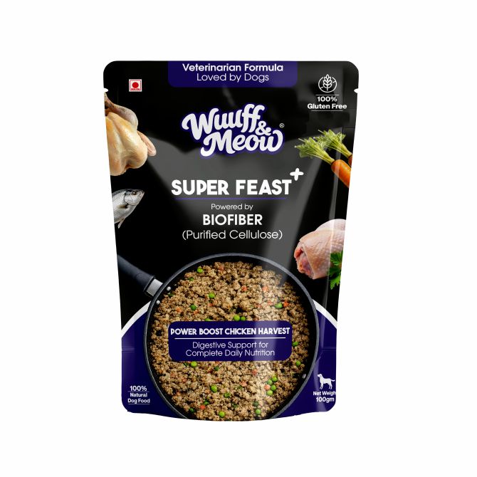 Super Feast+ Gently Cooked Dog Food | Vet-Formulated Superfood Functional Fresh Food For Dogs Powered By BIOFIBER™ Arbocel® Plant-Based Fiber