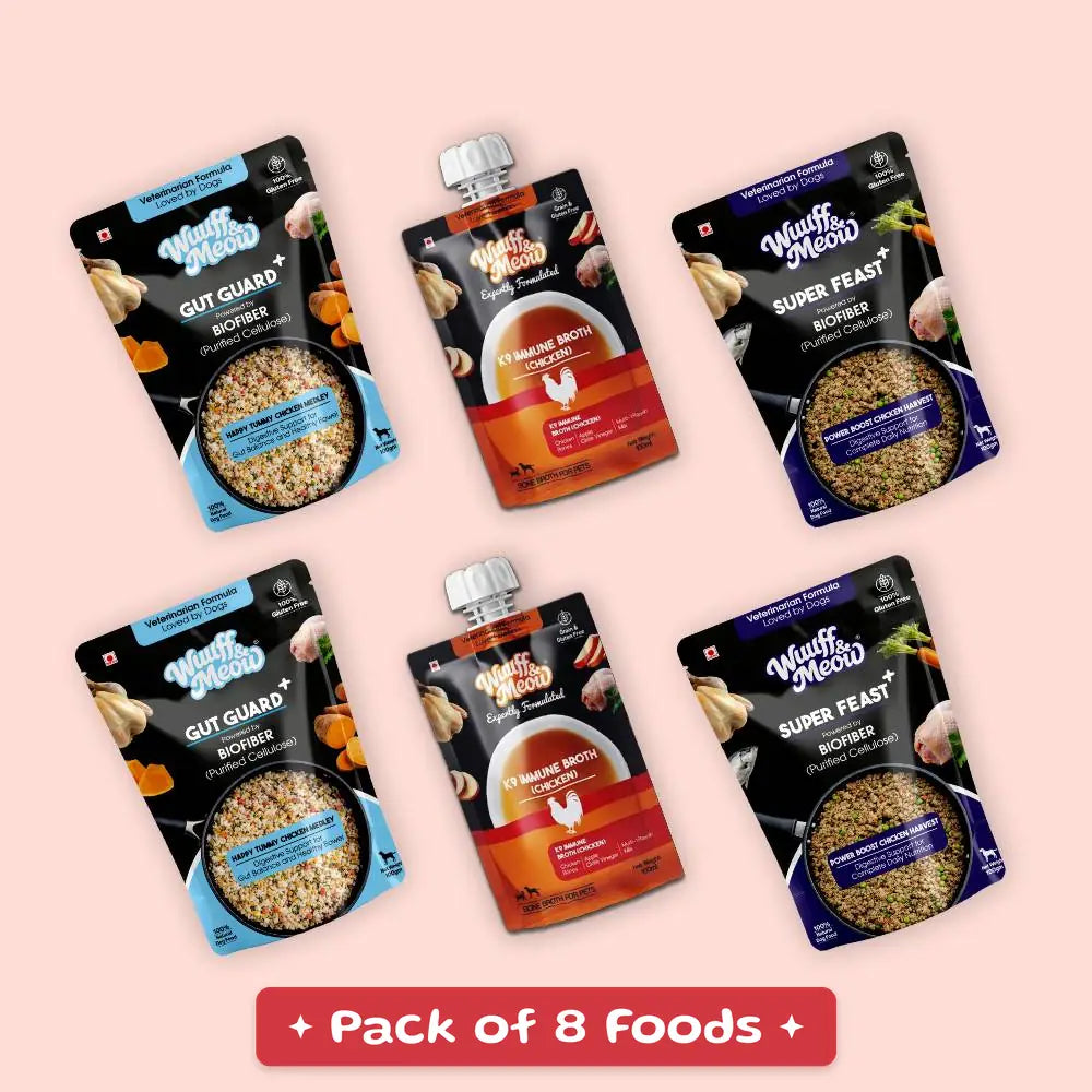 Superfood Power Dog Food Trial Pack | 100% Natural & Zero Preservatives | Gut Protection. Antioxidant Performance. Collagen-Rich Immunity