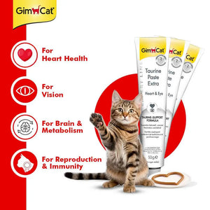 Wuuff&Meow GimCat Taurine Extra Paste for Cats | Supports Heart Health, Vision & Vitality