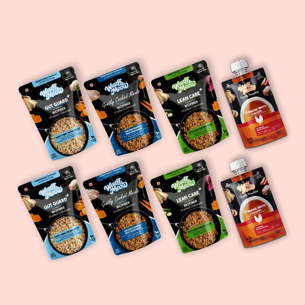Weight & Gut Reset Dog Food Trial Pack (Lean Care+ | Gut Guard+ | K9 Immune | Chicken Pumpkin) 2+2+2+2