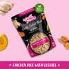 Chicken Rice & Veggies Dog Food | Gently Cooked Dog Meal · Powered by Biofiber™ with Arbocel® Plant Based Fiber