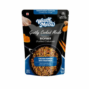 Chicken Pumpkin with Vegetables Dog Food — Gently Cooked Wet Dog Meal with Zero Preservatives| Powered By BioFiber - Arbocel Purified Plant-Based Fiber | 100g