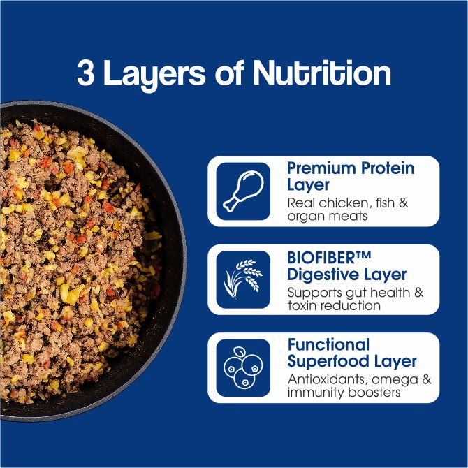 Chicken Pumpkin with Vegetables Dog Food — Gently Cooked Wet Dog Meal with Zero Preservatives| Powered By BioFiber - Arbocel Purified Plant-Based Fiber | 100g