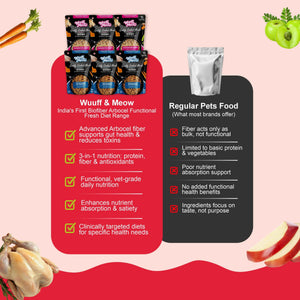 Chicken & Veggies Dog Food Trial Pack (Chicken Rice & Veggies | Chicken Pumpkin) 3+3