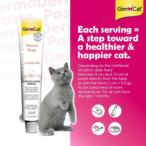 Wuuff&Meow GimCat Derma Paste for Cats | Helps Soothe Sensitive Skin & Improve Coat