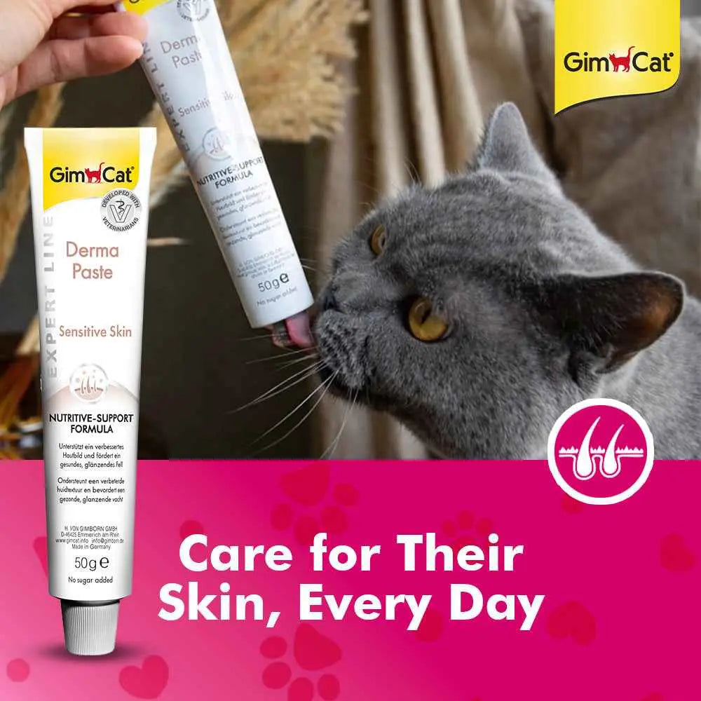 Wuuff&Meow GimCat Derma Paste for Cats | Helps Soothe Sensitive Skin & Improve Coat