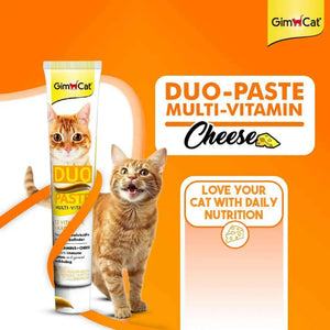 GimCat Duo-Paste Multi-Vitamin & Cheese for Cats | Multivitamin & Immune Support
