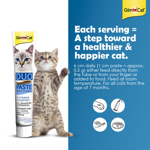Wuuff&Meow GimCat Duo-Paste Multi-Vitamin Tuna Cat Paste, Best Multivitamin For Cats