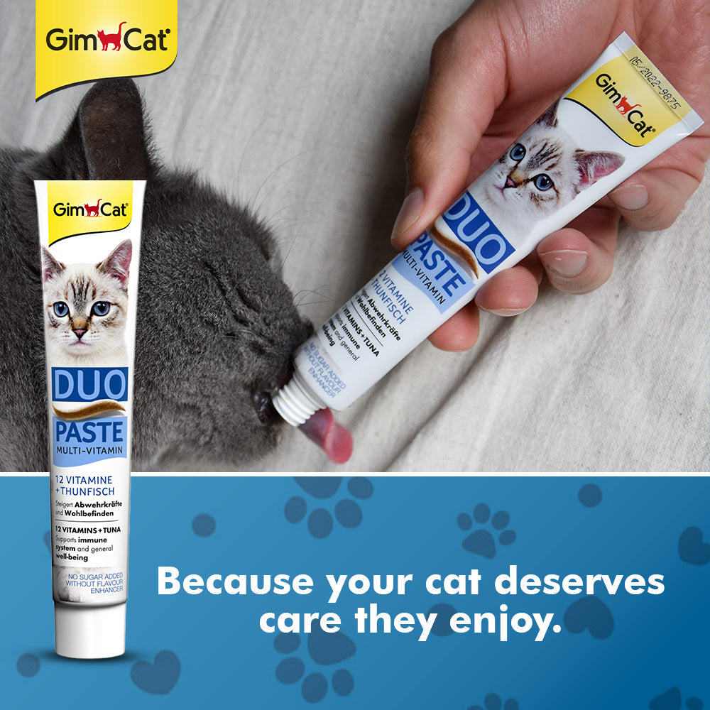 Wuuff&Meow GimCat Duo-Paste Multi-Vitamin Tuna Cat Paste, Best Multivitamin For Cats