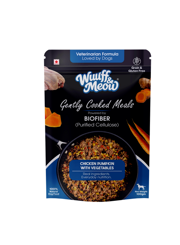 Gently Cooked Chicken & Pumpkin with Vegetables for Dogs