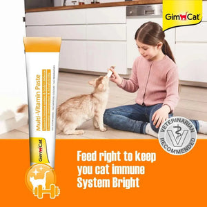 GimCat Multi-Vitamin Paste for Cats | Daily Multivitamin & Immune Support
