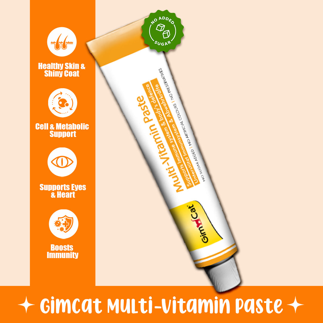 Wuuff&Meow GimCat Multi-Vitamin Paste for Cats Daily Vitality & Immune Support