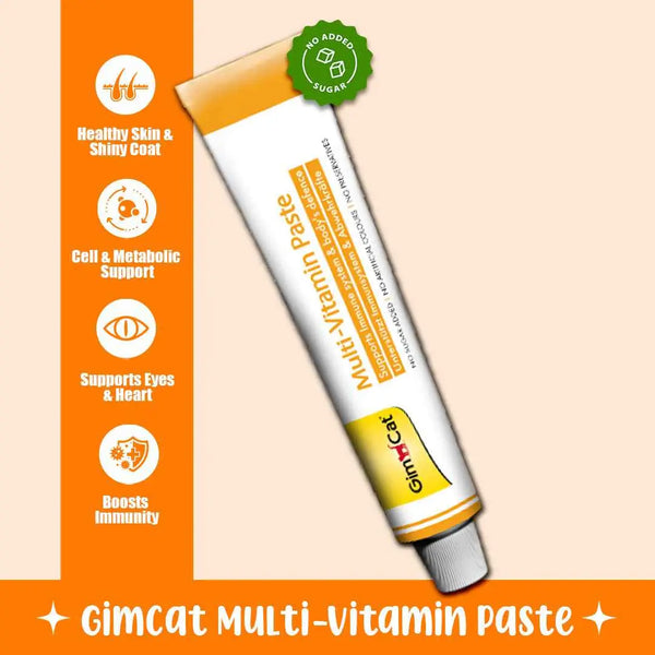 Wuuff&Meow GimCat Multi-Vitamin Paste for Cats Daily Vitality & Immune Support