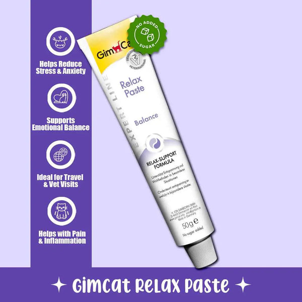 Wuuff&Meow GimCat Relax Paste for Cats Supports Calmness & Stress Relief