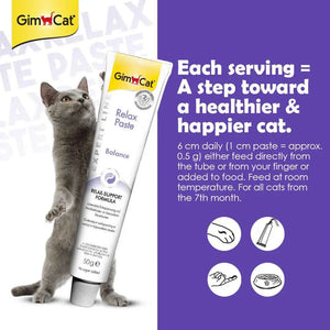 Wuuff&Meow GimCat Relax Paste for Cats Supports Calmness & Stress Relief