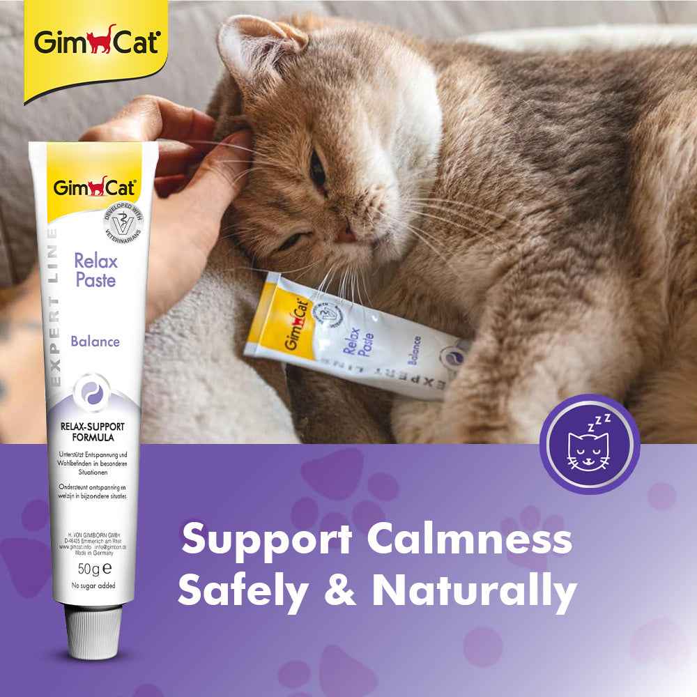 Wuuff&Meow GimCat Relax Paste for Cats Supports Calmness & Stress Relief